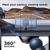 お買い得  車載ホルダー-ダッシュボード電話ホルダー 回転可 磁石バックル 電話ホルダー のために 車載 ダッシュボード周り と互換性があります すべての携帯電話 携帯電話アクセサリー