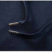 cheap Men&#039;s Elite Hoodies &amp; Sweatshirts-Men&#039;s Hoodie Black White Navy Blue Hooded Plain Pocket Christmas Gifts Work Sports &amp; Outdoor Active Cool Basic Fall Winter Clothing Apparel Hoodies Sweatshirts  Long Sleeve