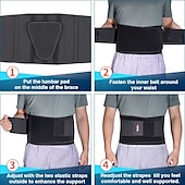 お買い得  矯正装具＆サポーター-重いものを持ち上げる作業用の男性用腰部サポートベルト、腰痛用のバックブレース、脊柱側弯症、椎間板ヘルニア、坐骨神経痛用の腰部パッド付き通気性のあるバックサポートベルト