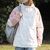 preiswerte Fleece &amp; 3 in 1 Jacken-Damen Soft Shell Jacke Wanderjacke Winter Draussen warm Fleece-Futter Windundurchlässig Wasserdicht 3-in-1-Jacke Vliesjacken Windbreaker-Jacke Reisen Hellrosa Schwarz Weiß Gelb Rosa