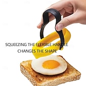 abordables Utensilios para huevos-Anillos de silicona para huevos para freír, molde de silicona liviano para huevos, anillos de primera calidad para huevos fritos antiadherentes, anillos para huevos McMuffins, para huevos fritos tipo
