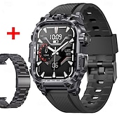 abordables Pulseras inteligentes-696 i121 Reloj inteligente 2.01 pulgada Pulsera inteligente Bluetooth Podómetro Recordatorio de Llamadas Seguimiento del Sueño Compatible con Android iOS Hombre Llamadas con Manos Libres Recordatorio