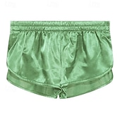 economico Boxer da uomo-Per uomo 1 confezione Biancheria intima Boxer Miscela di fibre chimiche Traspirante Morbido Liscio Vita normale Argento Nero