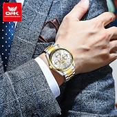ieftine Ceasuri Quartz-Ceas de mână pentru bărbați quartz fashion casual cu lumina impermeabil decorativ din oțel