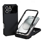 お買い得  iPhone用ケース-電話 ケース 用途 iPhone 16 Pro Max プラス iPhone 15 プロマックスプラス バックカバー 磁石バックル ワイヤレス充電をサポート 耐衝撃 レトロ風 TPU PC