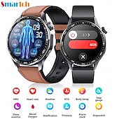 abordables Bracelets connectés-696 F210 Montre intelligente 1.55 pouce Montre intelligente avec bracelet Bluetooth ECG + PPG Podomètre Rappel d&#039;Appel Compatible avec Android iOS Hommes Mode Mains-Libres Rappel de Message IPX-0