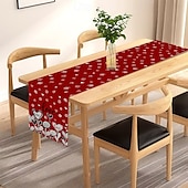 abordables Chemins de Table-chemin de table rose pour la Saint-Valentin, décoration de table florale romantique avec un élégant design de rose, parfait pour ajouter une touche d&#039;amour et d&#039;élégance à votre dîner de la