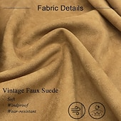 preiswerte Herren Klassische Blazer-Herren Blazer aus Wildlederimitat Arbeit Straße Mode Lässig Herbst Winter Kunstleder Einfach Tasche Knöpfe Bequem Einreihig Blazer Braun Kaki