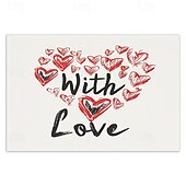 cheap Placemats &amp; Coasters &amp; Trivets-Valentine&#039;s Day Placemats Set of 4 Romantic and Decorative Table Mats Featuring Heart or Rose Patterns Durable and Heat-Resistant Perfect for Adding a Touch of Love to Your Dining Table Decor