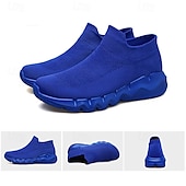 preiswerte Sneaker für Herren-Rote Flyknit-Sneaker für Herren, leichte und atmungsaktive, stylische Freizeitschuhe für den Alltag, Outdoor-Aktivitäten und Sport