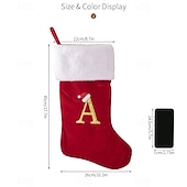 olcso Harisnyák és tartók-személyre szabott betűs karácsonyi harisnya, piros felső kategóriás arany bársony betűs zokni, barkács névre szóló karácsonyi zokni, anyu ajándék zokni karácsonyra