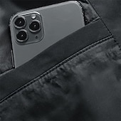 levne Pánské kabáty a parky-Pánské Zimní kabát Puffer bunda Prošívaná bunda Přechodová bunda Kapsy Polyester Dovolená Denní nošení Rande Standardní Módní Na běžné nošení Pohodlné Zahřívací Podzim zima Plná / Jednobarevná Čern