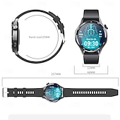abordables Bracelets connectés-696 F210 Montre intelligente 1.55 pouce Montre intelligente avec bracelet Bluetooth ECG + PPG Podomètre Rappel d&#039;Appel Compatible avec Android iOS Hommes Mode Mains-Libres Rappel de Message IPX-0