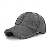abordables Casquette de baseball pour homme-Homme Casquette de Baseball Chapeaux d&#039;hiver Bonnet chaud d&#039;hiver Noir Jaune Coton Ajustable Mode Usage quotidien Festival Couleur unie / unie Décontracté / Quotidien