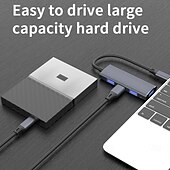 cheap Computer Peripherals-3.0 Aluminum Alloy Hub Three-port 2.0 USB High-speed Download Splitter