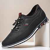 preiswerte Sneaker für Herren-Schwarze Freizeit-Sneaker für Herren mit strukturiertem Obermaterial und mehrfarbiger Zwischensohle – stylische Schnürschuhe für jeden Tag und die Freizeit