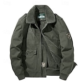 abordables Forros &amp; Chaquetas 3 en 1-Hombre Chaqueta para senderismo Chaqueta de lana Algodón Invierno Al aire libre Mantiene abrigado Forro Polar Resistente al Viento Resistente al Agua Chaqueta cortavientos Viaje Negro Verde Caqui