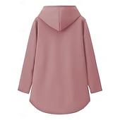  Felpa con cappuccio da donna felpa foderata in pile pigiama caldo felpa Sherpa lettere casual sport stampa calda morbida confort maniche lunghe top micro-elastico autunno e inverno confort
