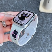 economico Cinturini per Apple Watch-Solo Loop Compatibile con Cinturino dell&#039;Apple Watch 38mm 40mm 41mm 42mm 44mm 45mm 49mm Romantico Regolabili Silicone Cinturino di ricambio per iwatch Ultra 2 Series 9 8 7 SE 6 5 4 3 2 1