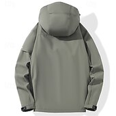 preiswerte Fleece &amp; 3 in 1 Jacken-Herren Wanderjacke 3-in-1-Jacken wandern Draussen Wasserdicht Windundurchlässig Warm Reißverschluß vorne Vliesjacken Voller Reißverschluss Camping / Wandern / Höhlenforschung Schwarz Elfenbein Rot