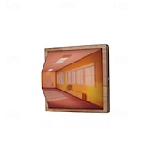 baratos Luzes noturnas 3D-Luz noturna visual 3d a olho nu, luzes led com efeito visual tridimensional, luz noturna de design montada na parede para parede, ajuste de efeito de luz de três cores, presentes de natal para