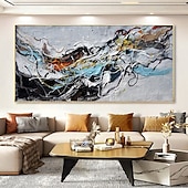 cheap Abstract Paintings-Mintura Handmade Abstract Colorful Oil Paintings On Canvas Wall Art Decoration Modern Picture For Home Decor Rolled Frameless Unstretched Painting