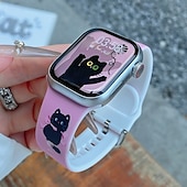 economico Cinturini per Apple Watch-Solo Loop Compatibile con Cinturino dell&#039;Apple Watch 38mm 40mm 41mm 42mm 44mm 45mm 49mm Romantico Regolabili Silicone Cinturino di ricambio per iwatch Ultra 2 Series 9 8 7 SE 6 5 4 3 2 1