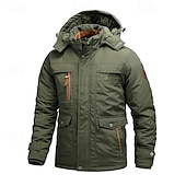 economico Softshell, pile e giacche da escursionismo-Per uomo Giacca con cappuccio Giacca in pile da escursione Inverno All&#039;aperto Tenere al caldo Fodera di vello Giacche in pile Cerniera intera Scalate Campeggio / Escursionismo / Speleologia Viaggi