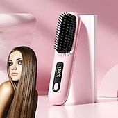 olcso Egyéni védőeszközök-Vezeték nélküli Hajvasalók Forró Levegő Fésű Negatív Forró Fésű Hajvasaló 20s Gyors Fűtés Kerámia és Égésgátló Tervezés Valentin-napi Ajándék