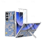 olcso Samsung-tokok-Telefontok Z Fold 6 pénztárca tok állványtartóval ceruzatartó ütésálló retró TPU PC