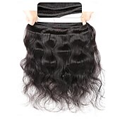 economico 1 fascio di intrecci di capelli umani-1 fasci di capelli umani ondulati brasiliani estensioni di capelli umani remy per le donne