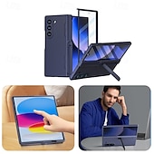 Недорогие Чехлы для Samsung-телефон Кейс для Назначение Z-сгиб 6 Кейс на заднюю панель со стендом Защита от удара Ретро ТПУ ПК