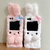 Недорогие Чехлы для Samsung-телефон Кейс для Назначение Z-флип 6 Z Flip 5 Z Flip 4 Z Flip 3 Кейс на заднюю панель со стендом Защита от удара Ретро Плюш