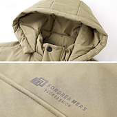 preiswerte Softshell-, Fleece- &amp; Wanderjacken-Herren Wanderjacke Winter Draussen warm Fleece-Futter Windundurchlässig Windbreaker-Jacke Reisen Schwarz Khaki Dunkelblau
