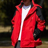 preiswerte Fleece &amp; 3 in 1 Jacken-Herren Soft Shell Jacke Wanderjacke Draussen Windundurchlässig Wasserdicht Leichte Jacke Windbreaker-Jacke Reisen Dunkelgrau Schwarz Elfenbein Gelb Rot