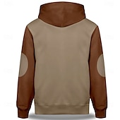 baratos moletons 3d masculinos-Homens Cowboy Moletons Casacos Moletom com capuz Gola Redonda Moda Impressão 3D Feriado Para Noite Streetwear Marron Com Cordão Outono Inverno Designer