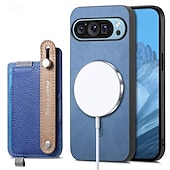 رخيصةأون جراب للهواتف الأخرى-هاتف غطاء من أجل بكسل 9 برو بيكسل 9 برو اكس ال Pixel 8 Pro Pixel 8 بكسل 9 Pixel 7 Pixel 7 Pro غطاء خلفي مع حامل مغناطيس دعم الشحن اللاسلكي مكتب  /  الأعمال TPU جلد PU