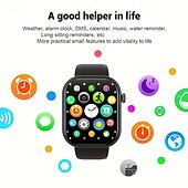 Χαμηλού Κόστους Smartwatch-ανδρικό έξυπνο ρολόι 2,01 ιντσών υψηλής ευκρίνειας πλήρους οθόνης αφής αθλητικά έξυπνα ρολόγια κλήσης/απάντησης τηλεφώνων ύπνου βήμα θερμίδων παρακολούθησης δραστηριότητας πληροφορίες κλήσης προτροπή