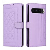 お買い得  その他のスマホケース-電話 ケース 用途 ピクセル9プロ Pixel 8 Pro Pixel 8 ピクセル9 Pixel 7 Pro フリップカバー スタンド付き リストストラップ付き カード挿入口 レトロ風 TPU PUレザー