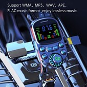 お買い得  車用Bluetoothキット/ハンズフリー-高品質のミニカー MP3 プレーヤー Bluetooth 音楽スピーカー 30W 急速充電器、車用 FM トランスミッター MP3 プレーヤー