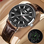 preiswerte Quarz-Uhren-1 Neue Mode Trend Herren Business Quarz Uhr Kalender Woche Anzeige Lebensreise Leuchtende Freizeit Sport Herren Armbanduhr Geschenk Ideale Wahl