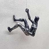 ieftine sculpturi de perete-Sculpturi suspendate din rășină de perete - potrivite pentru sufragerie, dormitor sau coridor - fără pene, fără electricitate - cadou ideal pentru iubitorii de artă modernă