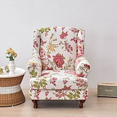 abordables Fauteuils à oreilles-housse de chaise à oreilles extensible imprimée housse durable et élastique avec un design imprimé élégant parfaite pour protéger et rafraîchir votre chaise à oreilles idéale pour la décoration