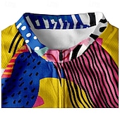 abordables Maillots pour hommes-Homme Maillot Velo Cyclisme Manche Courte Cyclisme Tee-shirt Maillot avec 3 poches arrière VTT Vélo tout terrain Respirable Séchage rapide Conception anatomique Mèche Rouge vin Rouge Bleu Bloc de