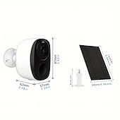voordelige IP-netwerkcamera&#039;s voor buiten-beveiligingscamera draadloos buiten 3mp beveiligingscamera met zonnepaneel pir menselijke detectie sd-kaart/cloudopslag schijnwerper zonnecamera&#039;s voor beveiliging van woningen