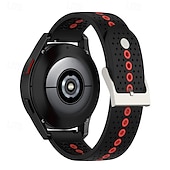 cheap Samsung Watch Bands-Watch Band for Samsung Galaxy Watch 7/6/5/4 40/44mm, Galaxy Watch 5 Pro 45mm, Galaxy Watch 4/6 Classic 42/46/43/47mm, Watch 3, Active 2, Gear S2 Silicone Replacement  Strap Adjustable Sport Band
