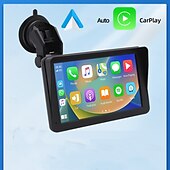 abordables Électronique automobile-Navigateur portable 7 pouces sans fil CarPlay lecteur mp5 de voiture multimédia Bluetooth FM carte enfichable
