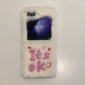 זול מארז סמסונג-טלפון מגן עבור Z Flip 6 Z Flip 5 Z Flip 4 Z Flip 3 כיסוי אחורי עמיד בזעזועים רטרו קטיפה