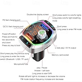 お買い得  車用Bluetoothキット/ハンズフリー-pd18 FMトランスミッター カーMP3プレーヤー デュアルUSBハンズフリーBluetoothアダプター