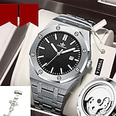 cheap Quartz Watches-New Fashion Trend Waterproof Luminous Calendar Display Business Leisure Simple Sports Hollowed Out Transparent Quartz Men&#039;S Watch